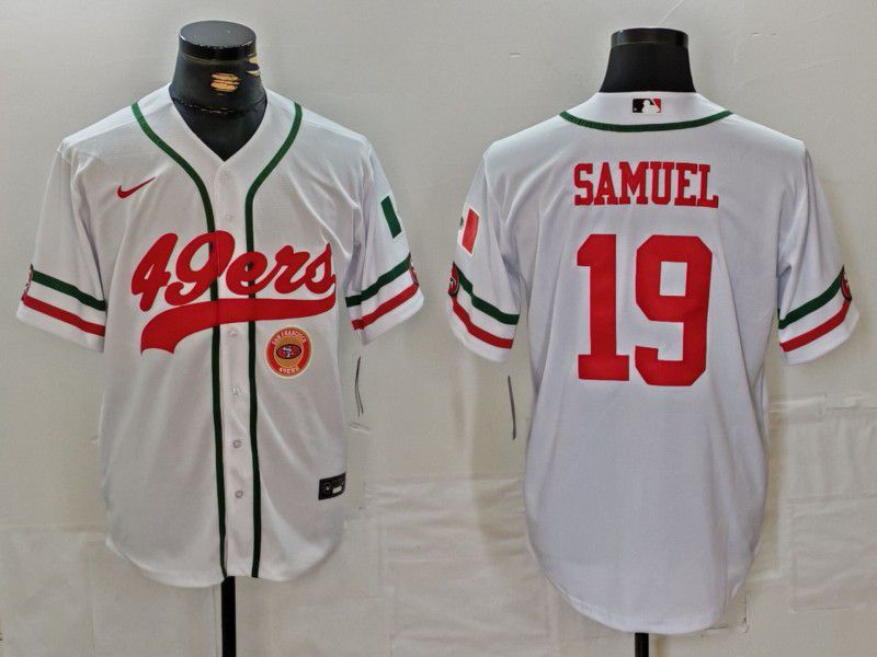 Men San Francisco 49ers #19 Samuel White Joint Name 2024 Nike Limited NFL Jersey style 3